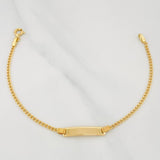 Pulso Placa Rectangular 1.7 g / 16 cm / 1.8 mm Oro Amarillo 18K