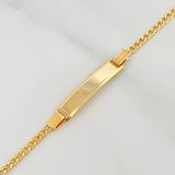 Pulso Placa Rectangular 1.7 g / 16 cm / 1.8 mm Oro Amarillo 18K