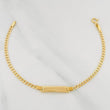 Pulso Placa Rectangular 1.7 g / 16 cm / 1.26 mm Oro Amarillo 18K
