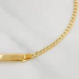 Pulso Placa Rectangular 1.7 g / 16 cm / 1.26 mm Oro Amarillo 18K