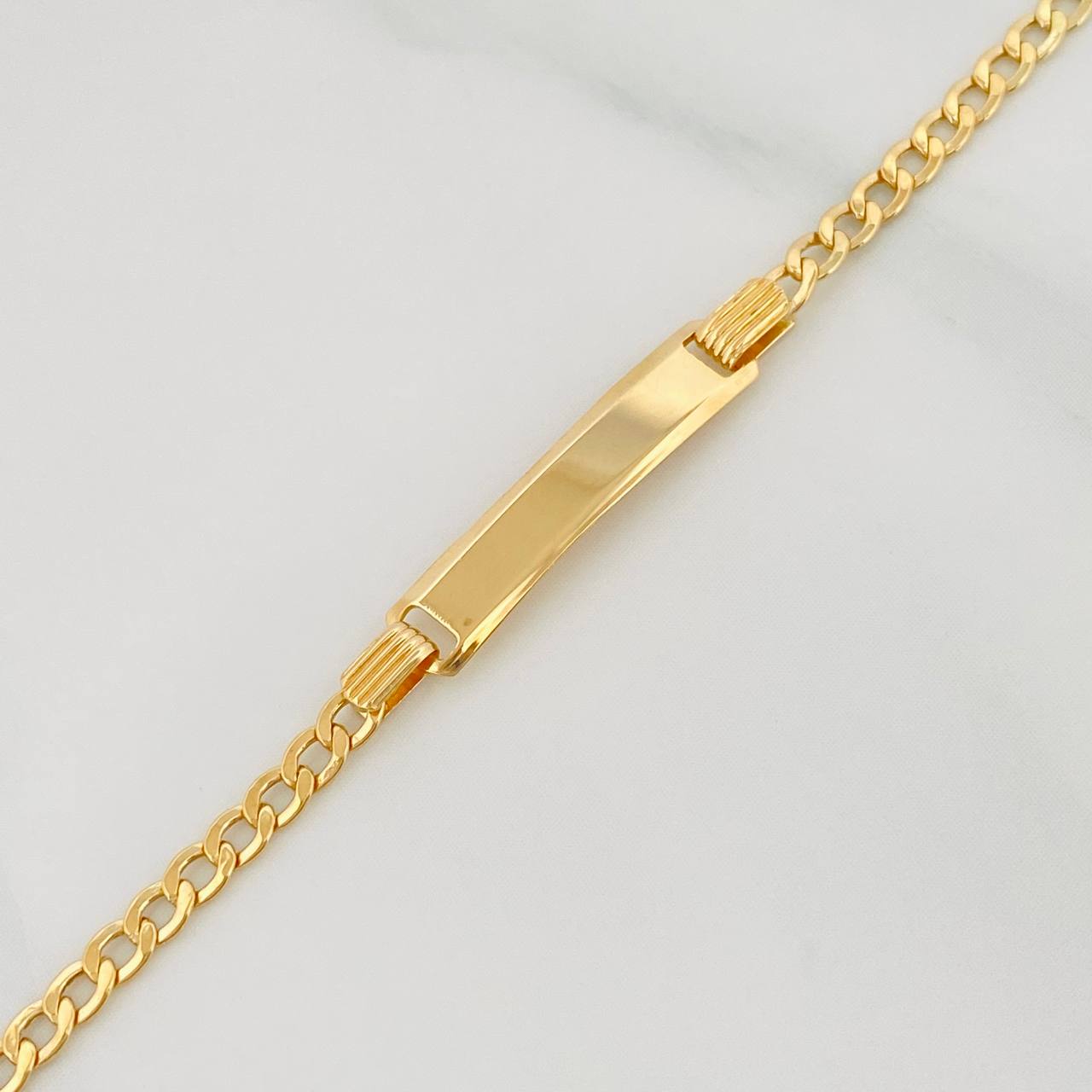 Pulso Placa Rectangular 1.7 g / 16 cm / 1.26 mm Oro Amarillo 18K