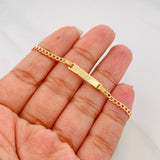 Pulso Placa Rectangular 1.7 g / 16 cm / 1.26 mm Oro Amarillo 18K