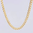 Cadena Cubana 5.85g / 70cm / 4.3mm Oro Amarillo 18K