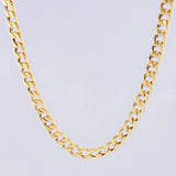 Cadena Cubana 5.85g / 70cm / 4.3mm Oro Amarillo 18K
