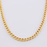 Cadena Cubana 5.85g / 50cm / 5.25mm Oro Amarillo 18K