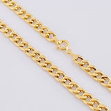Cadena Cubana 5.95g / 50cm / 5.25mm Oro Amarillo 18K