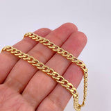 Cadena Cubana 6.65g / 60cm / 5.25mm Oro Amarillo 18K