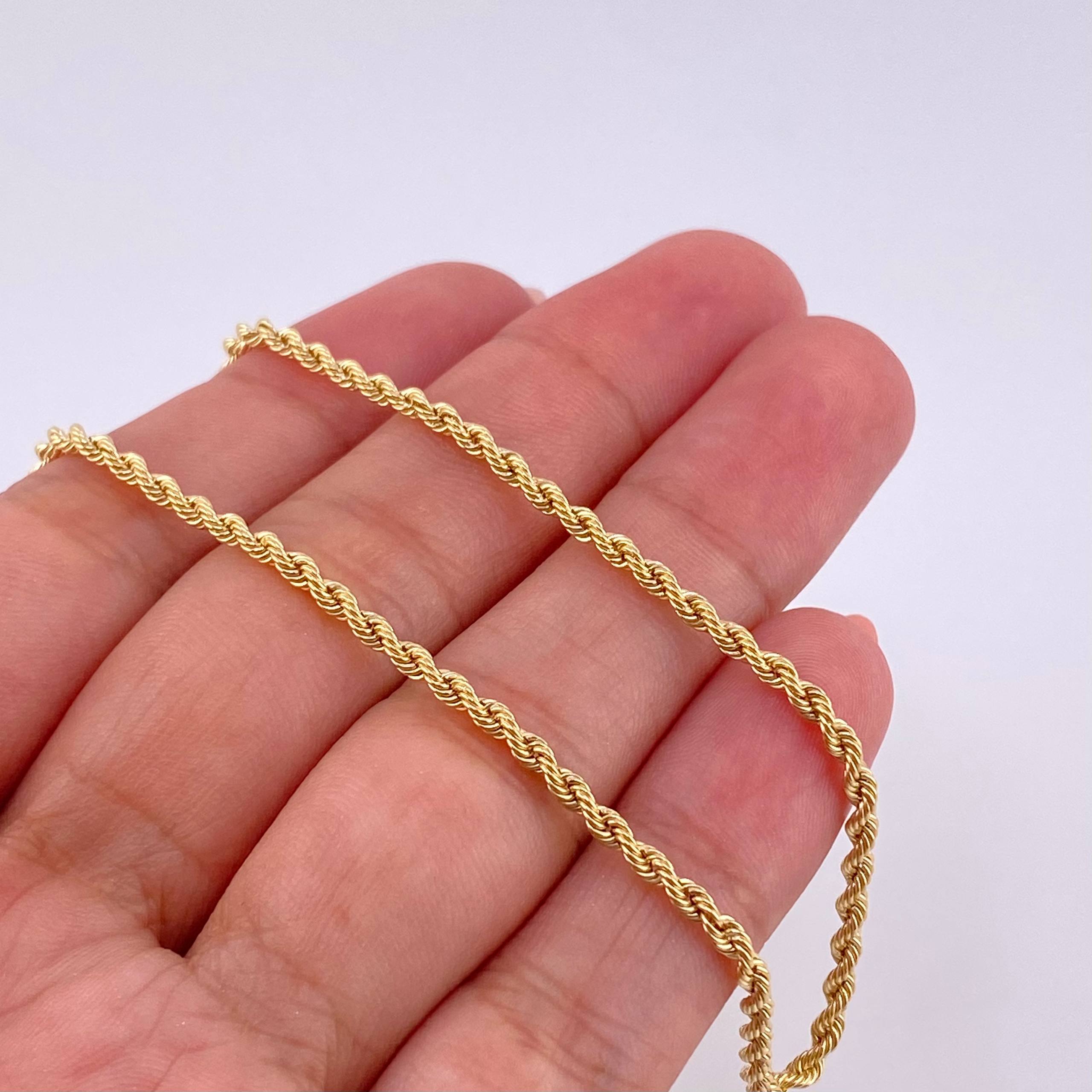 Cadena Lazo 2.75g / 45cm / 2.2mm Oro Amarillo 18K