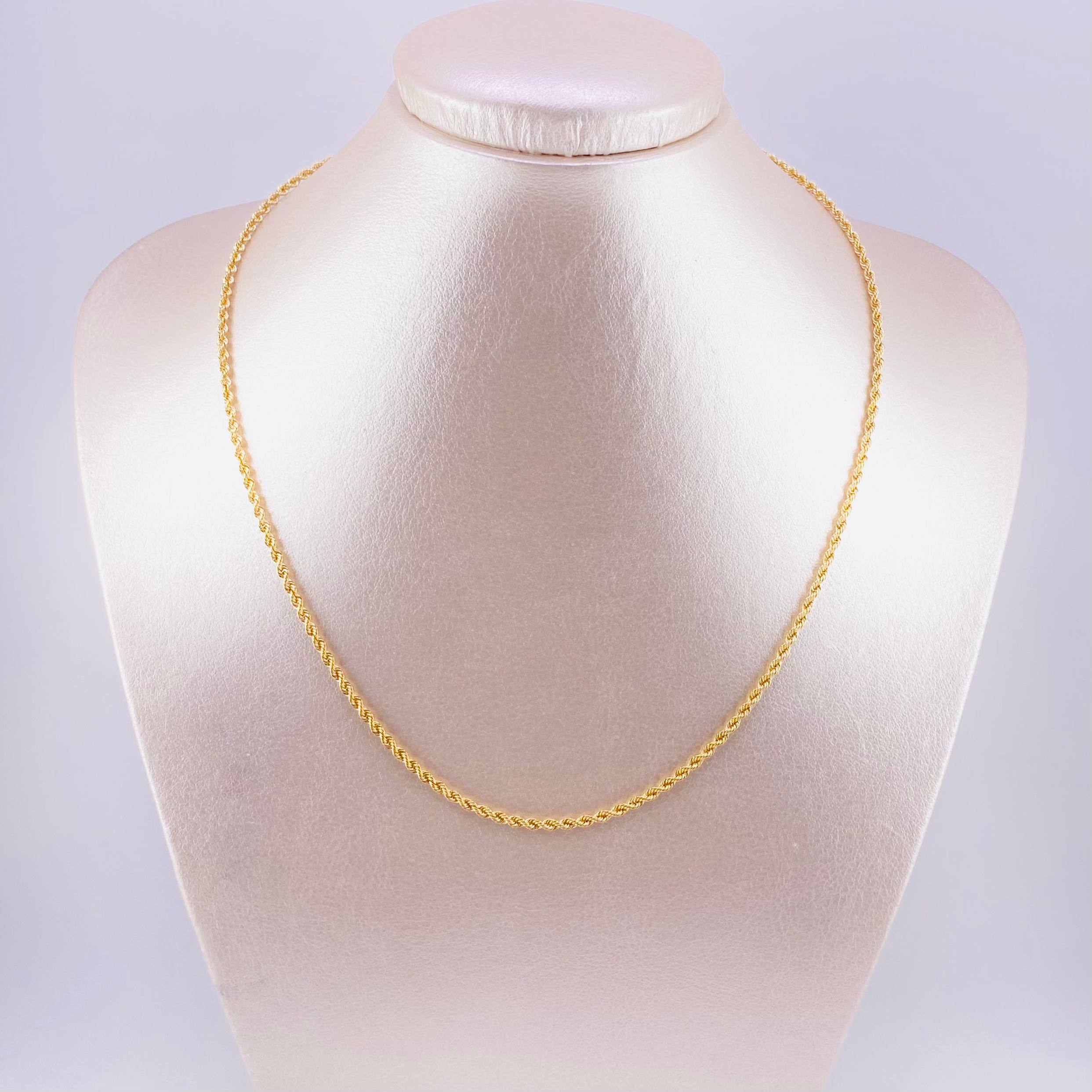 Cadena Lazo 2.75g / 45cm / 2.2mm Oro Amarillo 18K