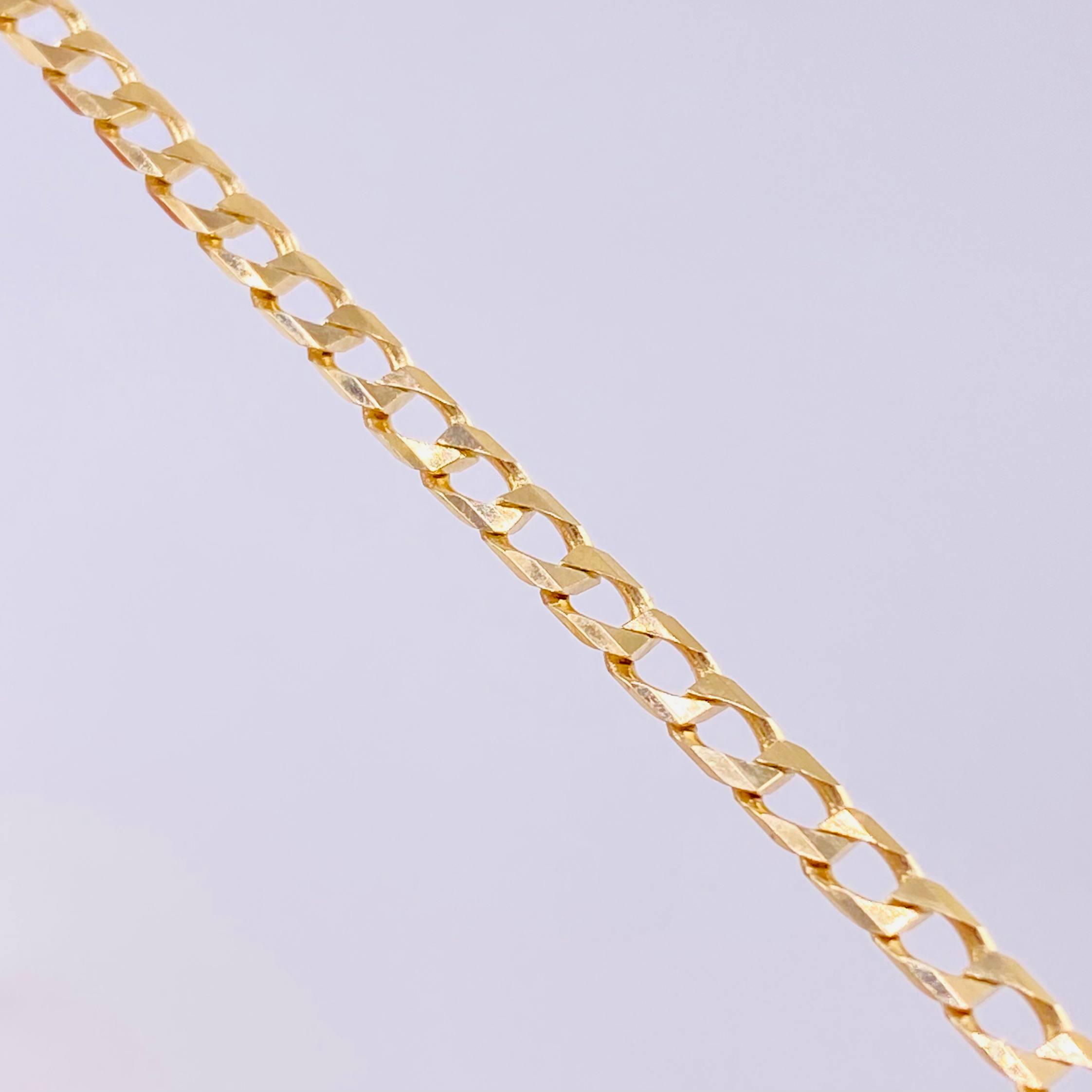 Cadena Panzer 14.2g / 70cm / 3.05mm Oro Amarillo 18K