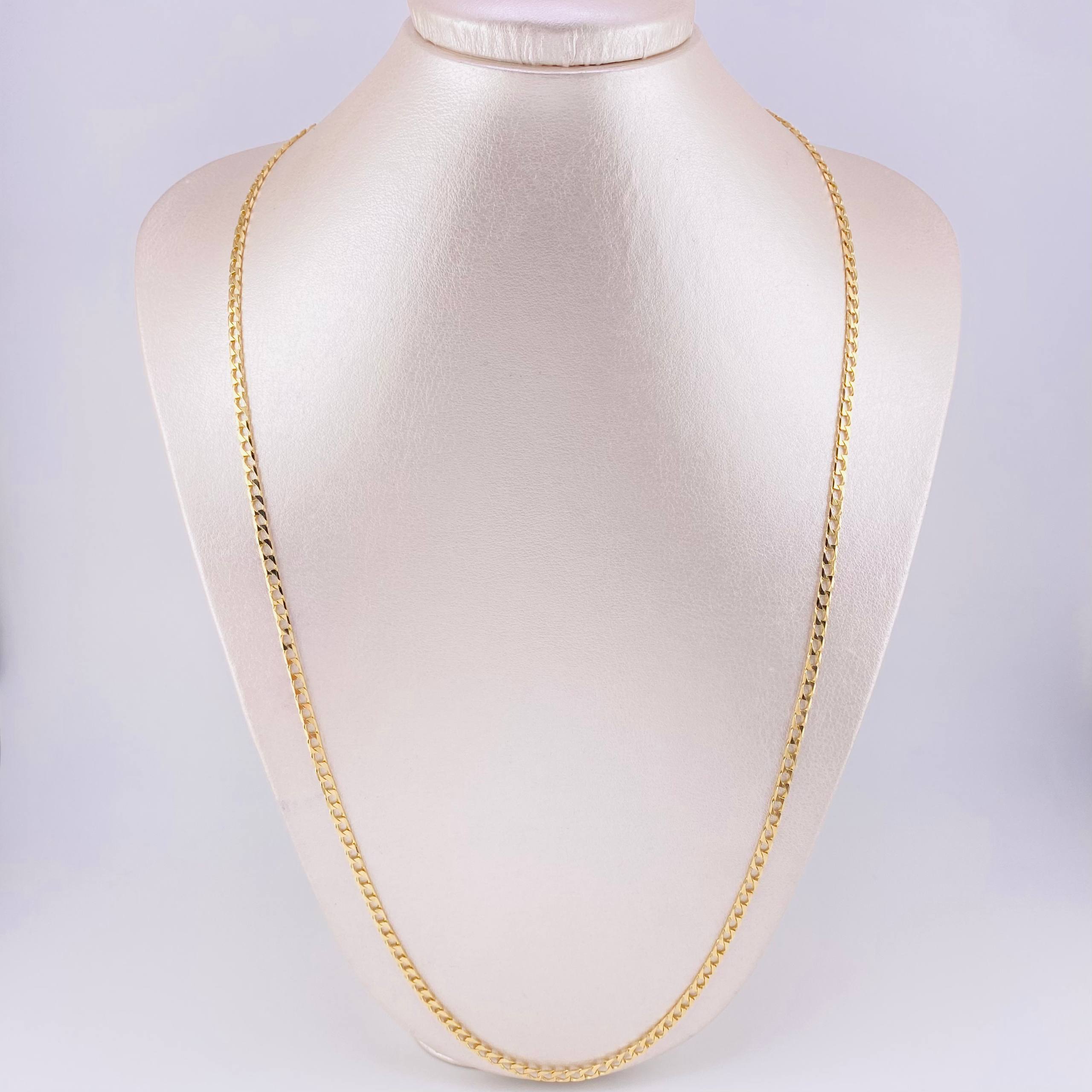 Cadena Panzer 14.2g / 70cm / 3.05mm Oro Amarillo 18K