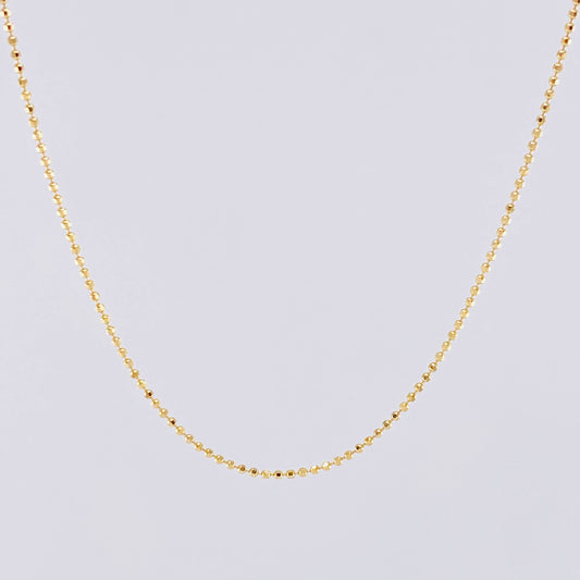 Cadena Militar 1.65g / 40cm / 1mm Oro Amarillo 18K