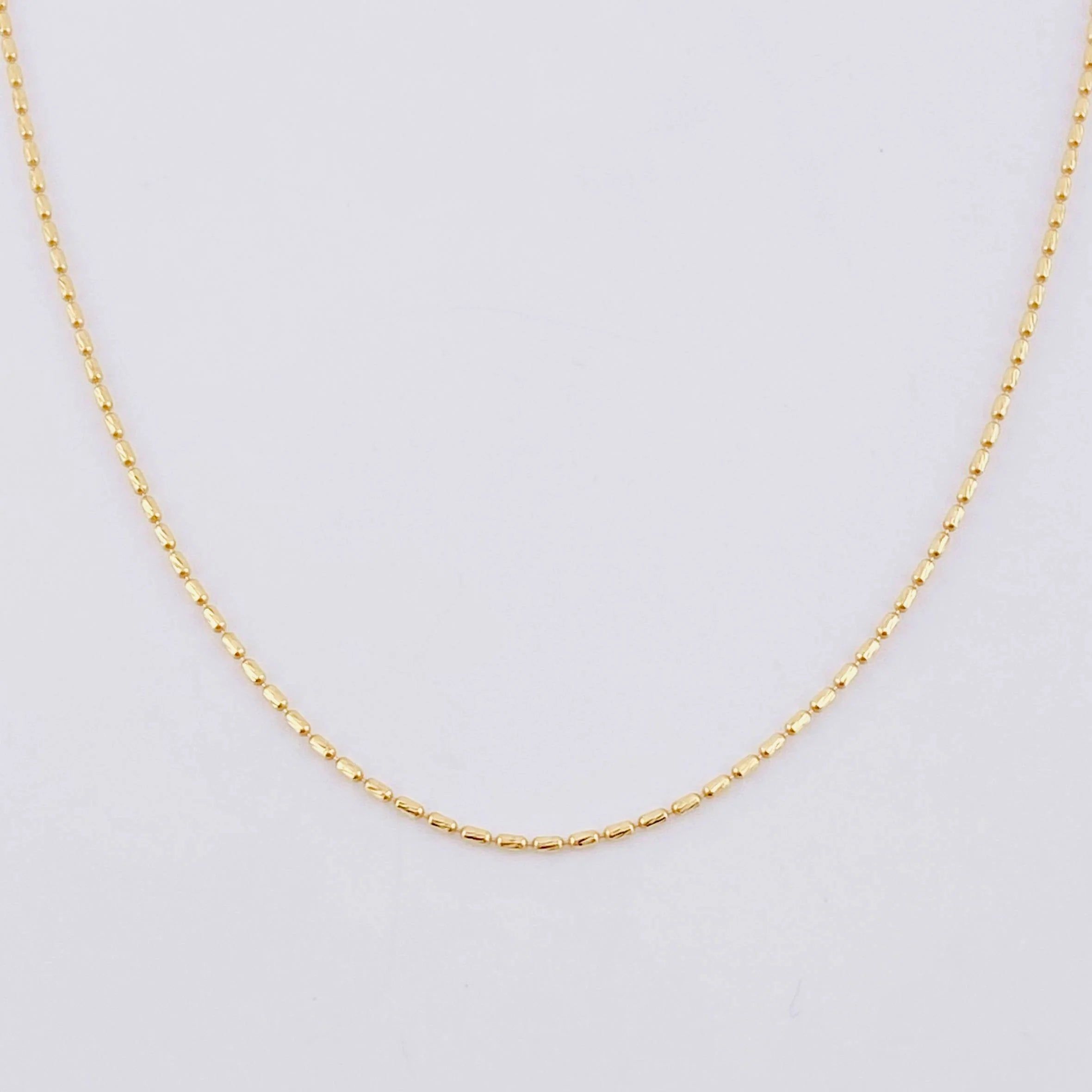 Cadena Morse 1.45g / 45cm / 0.75mm Oro Amarillo 18K