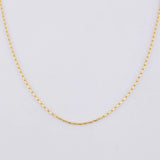 Cadena Morse 1.45g / 45cm / 0.75mm Oro Amarillo 18K