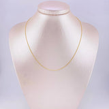 Cadena Morse 1.45g / 45cm / 0.75mm Oro Amarillo 18K