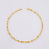 Pulso Escalera Plana 1.4g / 16.5cm / 2.2mm Oro Amarillo 18K