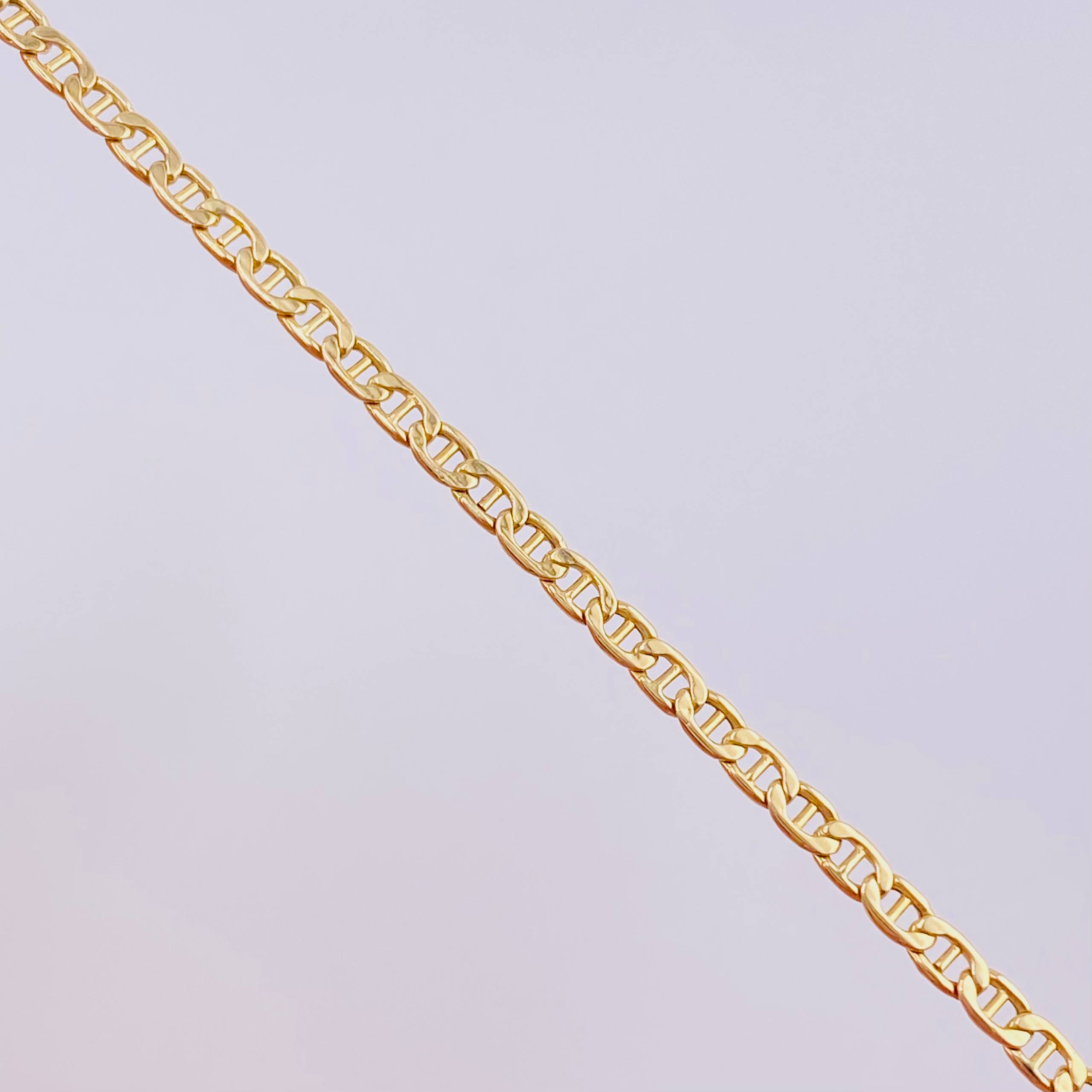 Pulso Escalera Plana 1.4g / 16.5cm / 2.2mm Oro Amarillo 18K