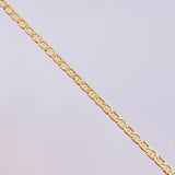 Pulso Escalera Plana 1.4g / 16.5cm / 2.2mm Oro Amarillo 18K