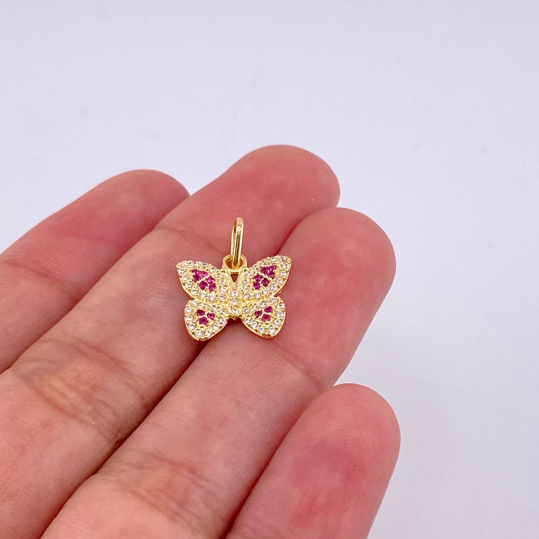 Dije Mariposa 1.45 g / 1.7 cm Oro Amarillo 18K