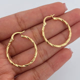 Candongas Niky 1.6gr / 2.8cm / Punteadas Oro Amarillo 18K $