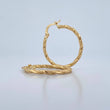 Candongas Niky 1.6gr / 2.8cm / Punteadas Oro Amarillo 18K $
