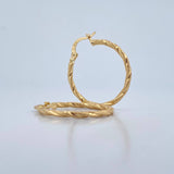 Candongas Niky 1.6gr / 2.8cm / Punteadas Oro Amarillo 18K $