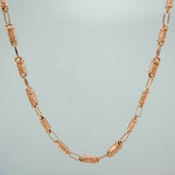 Cadena Rustica Barril 8.2gr / 60.4cm / 1.45mm Oro Rosa 18K $