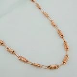 Cadena Rustica Barril 8.2gr / 60.4cm / 1.45mm Oro Rosa 18K $