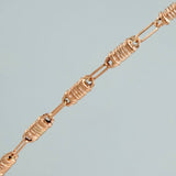 Cadena Rustica Barril 8.2gr / 60.4cm / 1.45mm Oro Rosa 18K $