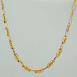 Cadena Rustica Barril 7.7 g / 61 cm / 3 mm Oro Amarillo 18K