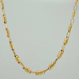 Cadena Rustica Barril 7.7 g / 61 cm / 3 mm Oro Amarillo 18K