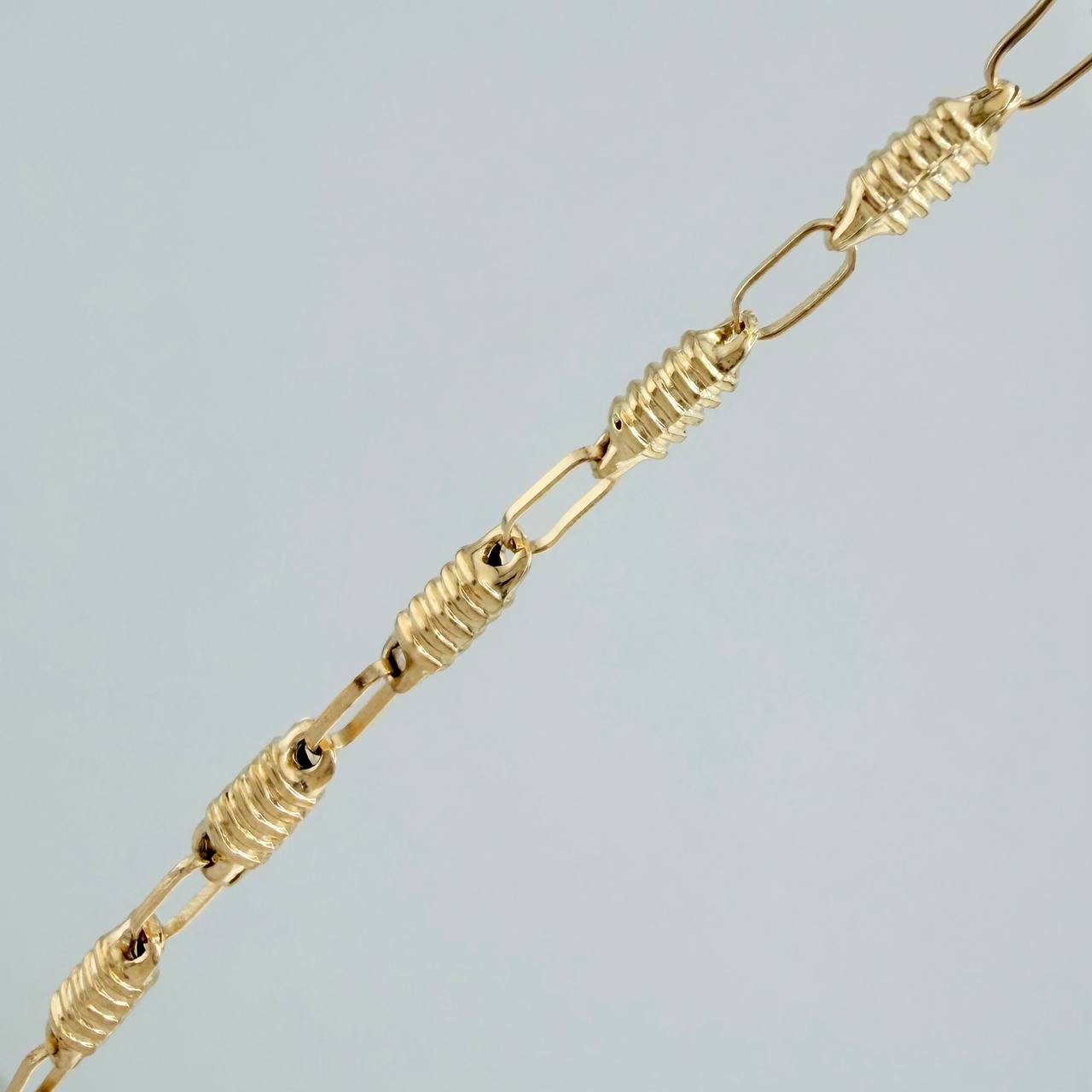 Cadena Rustica Barril 7.7 g / 61 cm / 3 mm Oro Amarillo 18K