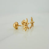 Topos Libelula 0.85gr / 7.9mm Oro Amarillo 18K %