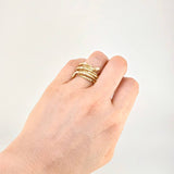 Anillo Serpiente Espiral 4.65g / T9 Oro Amarillo 18K