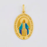 Dije Virgen de la Milagrosa 2g / 3.3cm Oro Amarillo 18K
