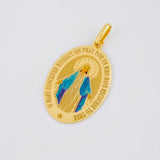 Dije Virgen de la Milagrosa 2g / 3.3cm Oro Amarillo 18K