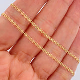 Cadena China 2.6gr / 60.3cm / Oro Amarillo +1 18K &