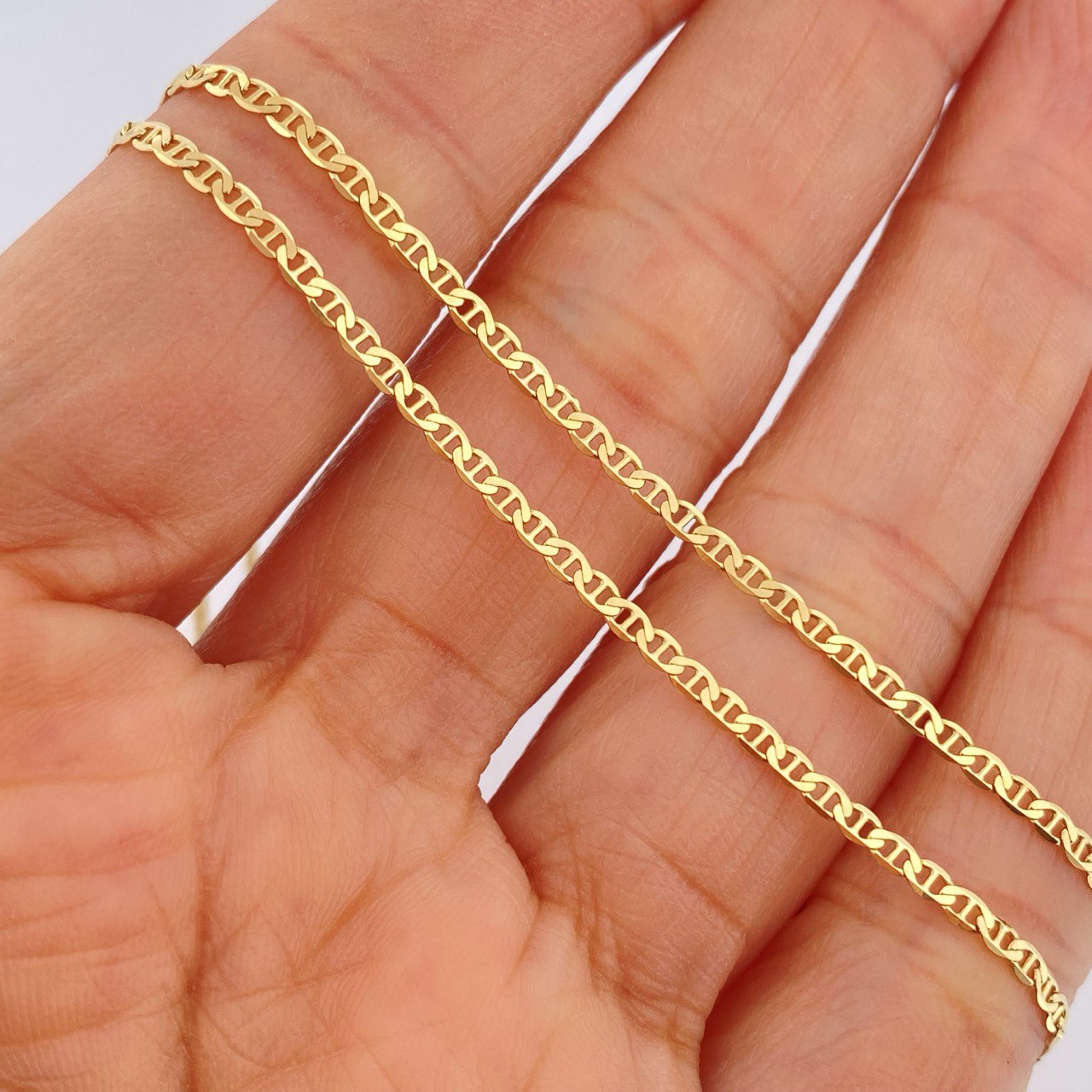 Cadena Escalera 4.3gr / 60.2cm / Oro Amarillo +3 18K &