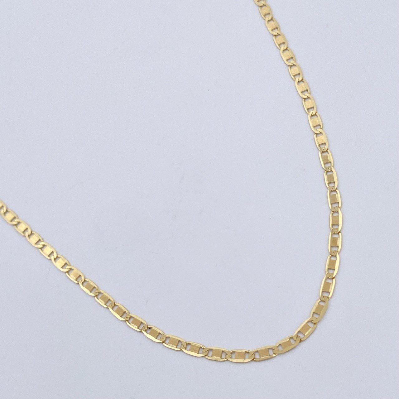 Cadena Escalera Plana 3.75gr / 60cm / Oro Amarillo +3 18K &
