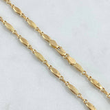 Cadena Rustica Ojiva 8.75gr / 60cm / 3.3mm Oro Amarillo 18K *