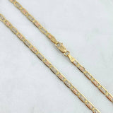 Cadena Plana 6.3gr / 60cm- +3 Oro 18K