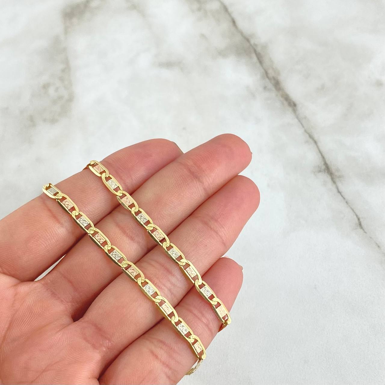 Cadena Plana 6.3gr / 60cm- +3 Oro 18K