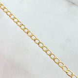 Cadena Cubana 5.5gr / 60cm / 3.7mm Oro Amarillo +0 18K