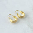 Candongas Ash Mate 0.7gr / 1.6cm / Carril Intermedio Diamantado Oro Amarillo 18K *