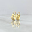 Candongas Ash Mate 0.55gr / 1.3cm / Carril Intermedio Diamantado Oro Amarillo 18K *