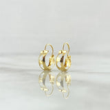 Candongas Ash Corazones 0.55gr / 1.4cm / Lisas Oro Amarillo 18K ©