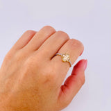 Anillo Trebol Rosado 2.05gr / T6 1/4 / Tres Oros Nac.Esp. 18K *