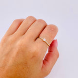 Anillo Solitario Tupido 1.6gr / T7 / Oro Amarillo 18K *
