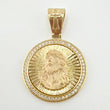 Dije Medalla Rostro Jesus 5.3gr / 3.1cm / Oro Amarillo 18K