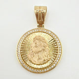 Dije Medalla Rostro Jesus 5.3gr / 3.1cm / Oro Amarillo 18K